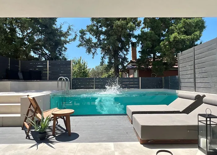 Serene Halkidiki - Cfront Private Pool * Nea Iraklia