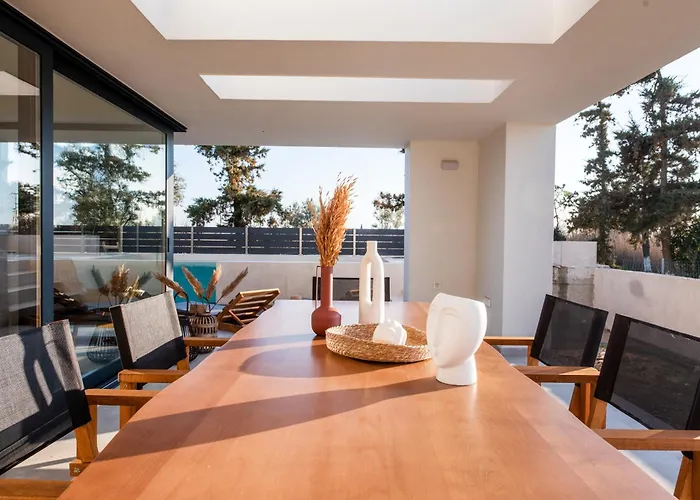 빌라 Serene Halkidiki - Cfront Private Pool 네아 이라클리아